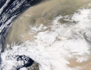 Advección de polvo sahariano