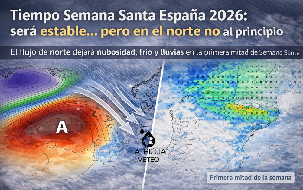 tiempo Semana Santa España 2026 previsión norte peninsular