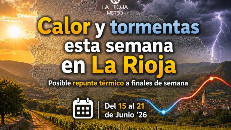 El verano se adelanta en La Rioja de nuevo: calor intenso aunque con tormentas.