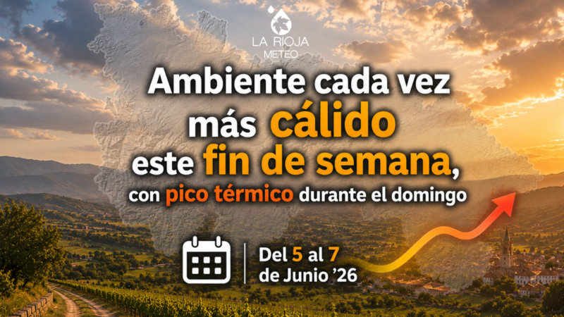 Tras el frío de estos días, el calor vuelve a La Rioja este fin de semana… aunque no por mucho tiempo