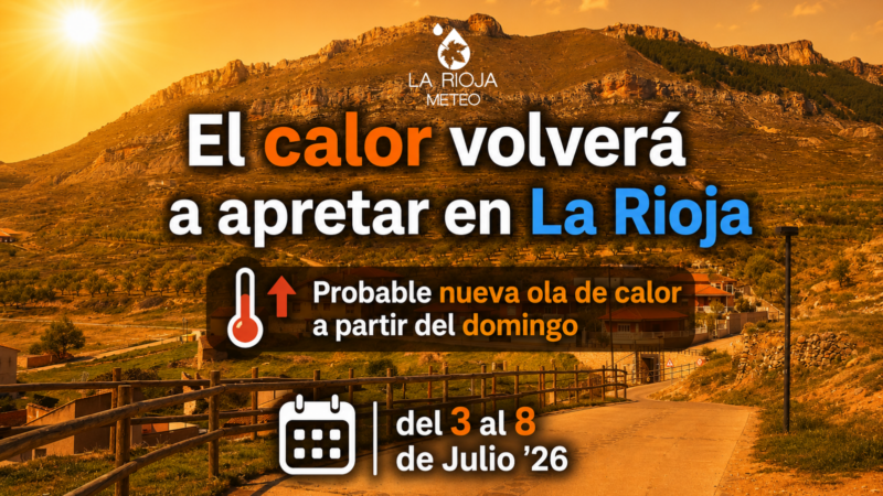 El calor volverá a apretar en La Rioja: el Cierzo tiene las horas contadas