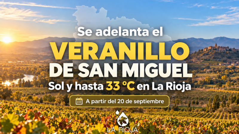 El veranillo de San Miguel se adelanta en La Rioja: sol y hasta 33 ºC a partir del domingo