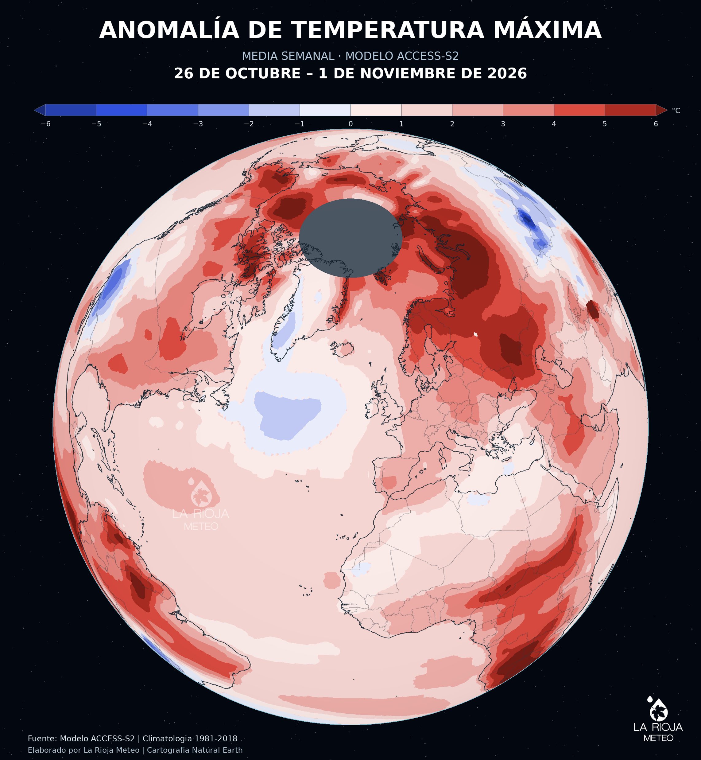 Temperaturas máximas superiores a lo normal en España hasta Todos los Santos de 2026.