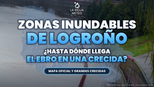 Portada: zonas inundables de Logroño, con el Paseo de la Florida inundado en la crecida del Ebro de febrero de 2015
